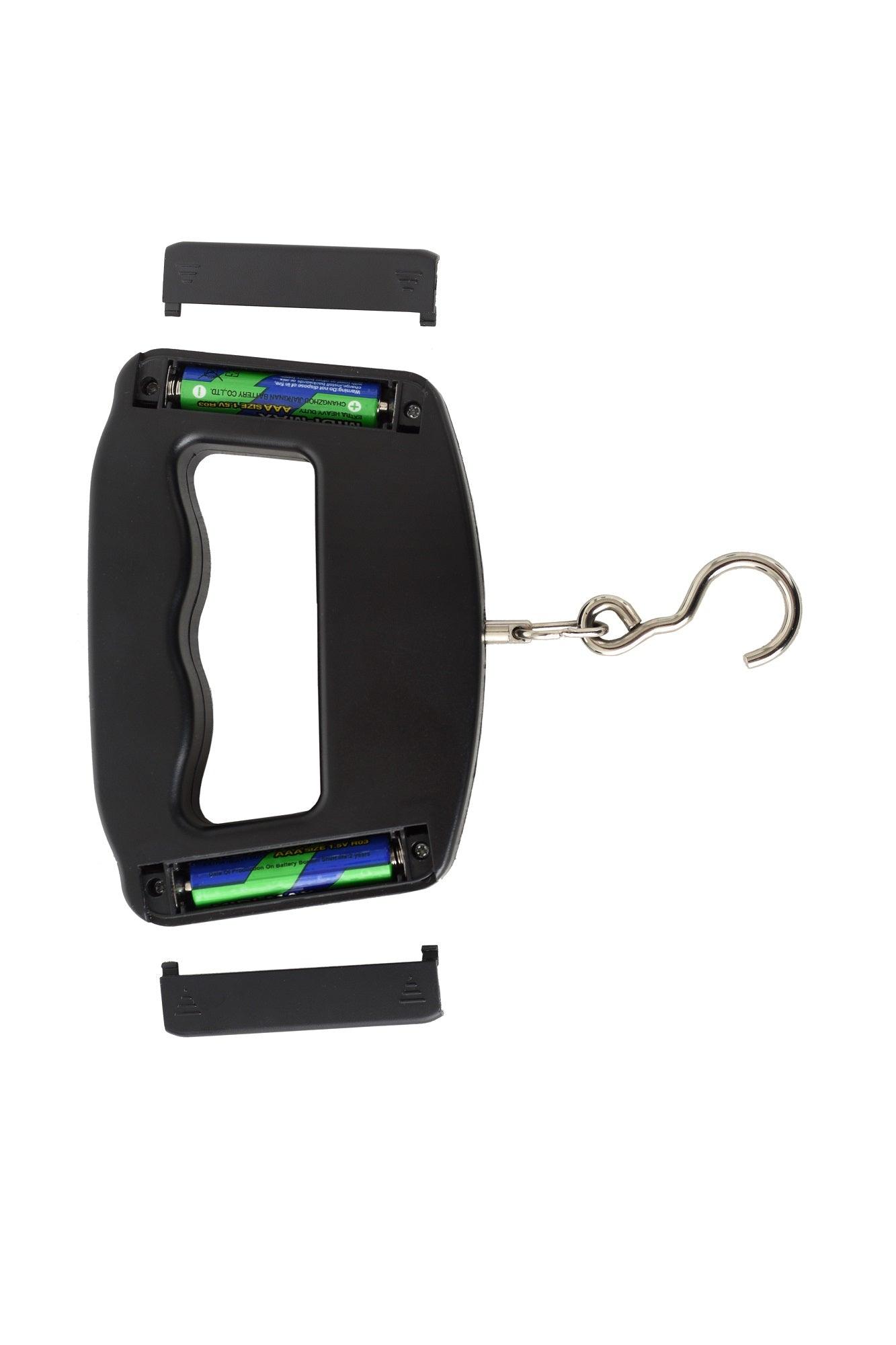 Flame King electronic gauge scale for propane tanks with digital indicator showing tank pressure and weight readings.