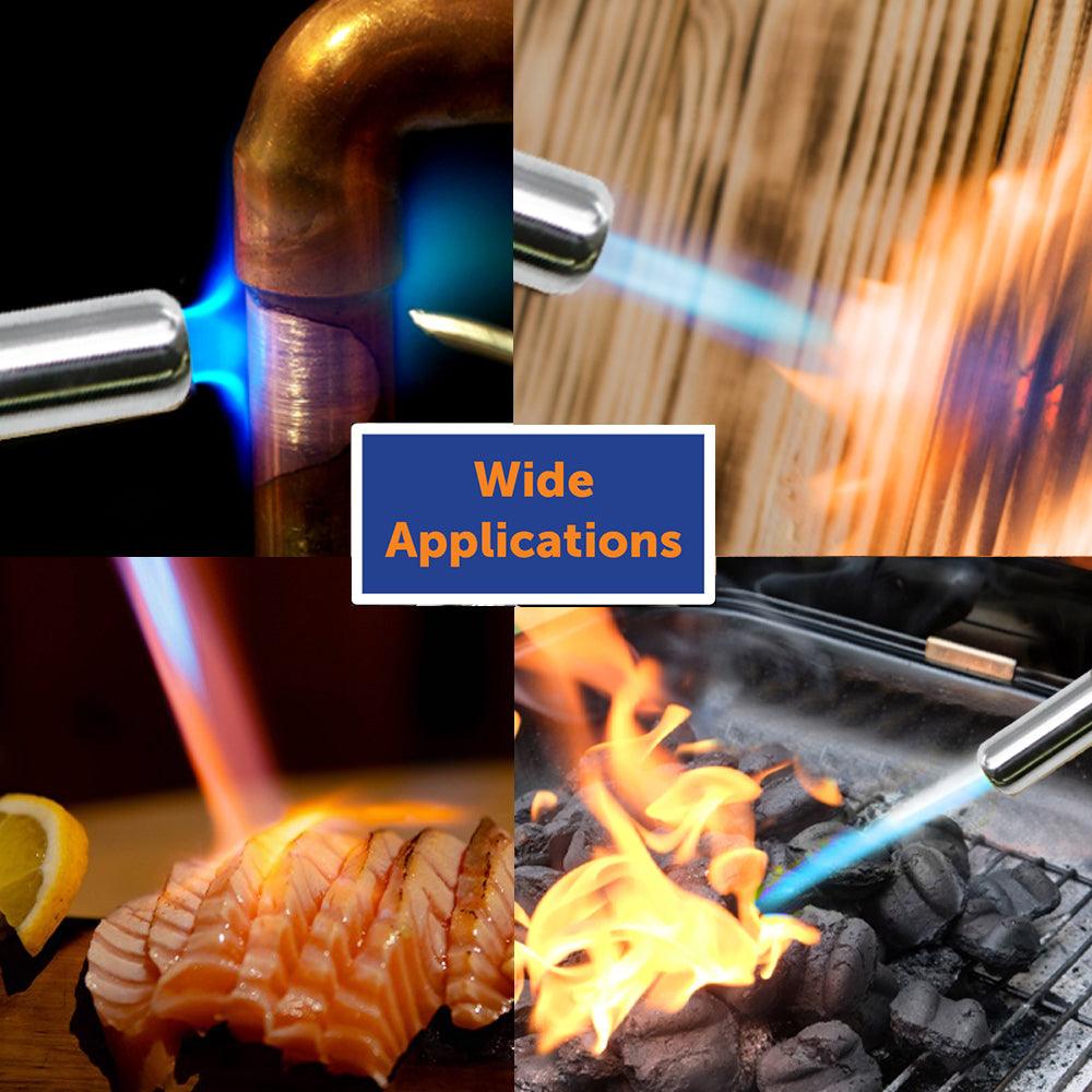 Flame King High Intensity Welding Propane Torch Head with swirl flame, ideal for weed burning and heavy-duty welding tasks.