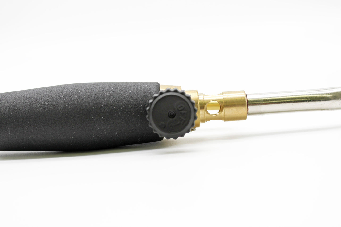 Flame King High Intensity Welding Propane Torch Head with swirl flame, used for weed burning and outdoor heating.