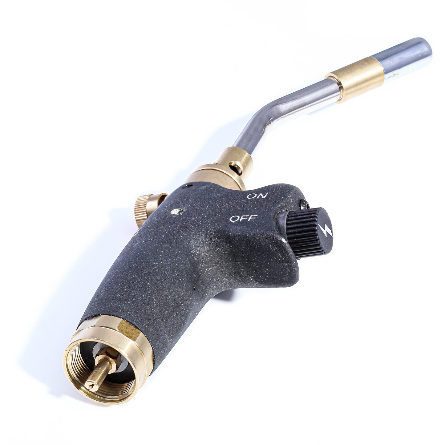 Flame King Welding Professional Auto-Ignition Propane Torch Head for weed burning and outdoor heating, durable metal construction.