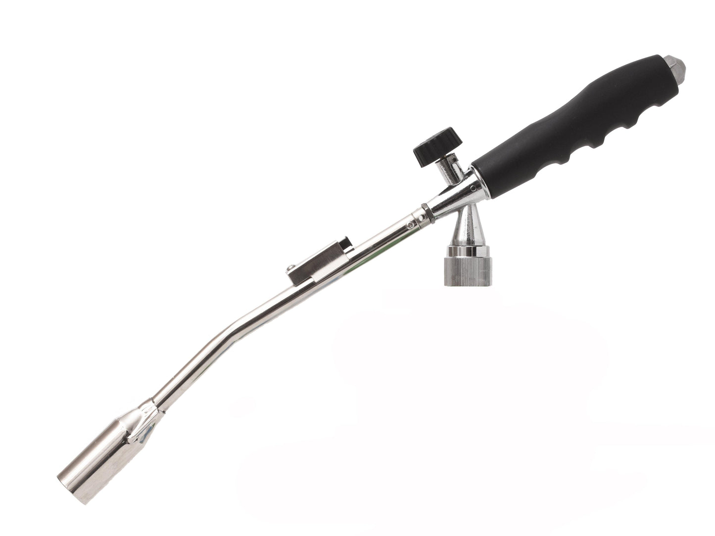 Flame King propane torch with gas ignitor used for weed burning, featuring a metal handle and adjustable flame control.