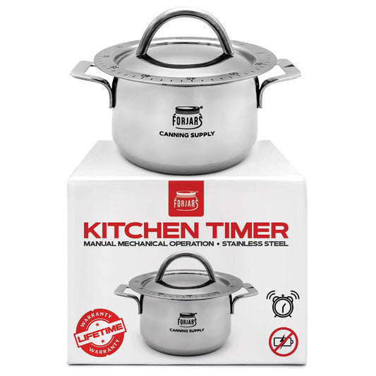 Forjars® Kitchen Timer with digital display and adjustable dial, used for precise cooking and baking timing.
