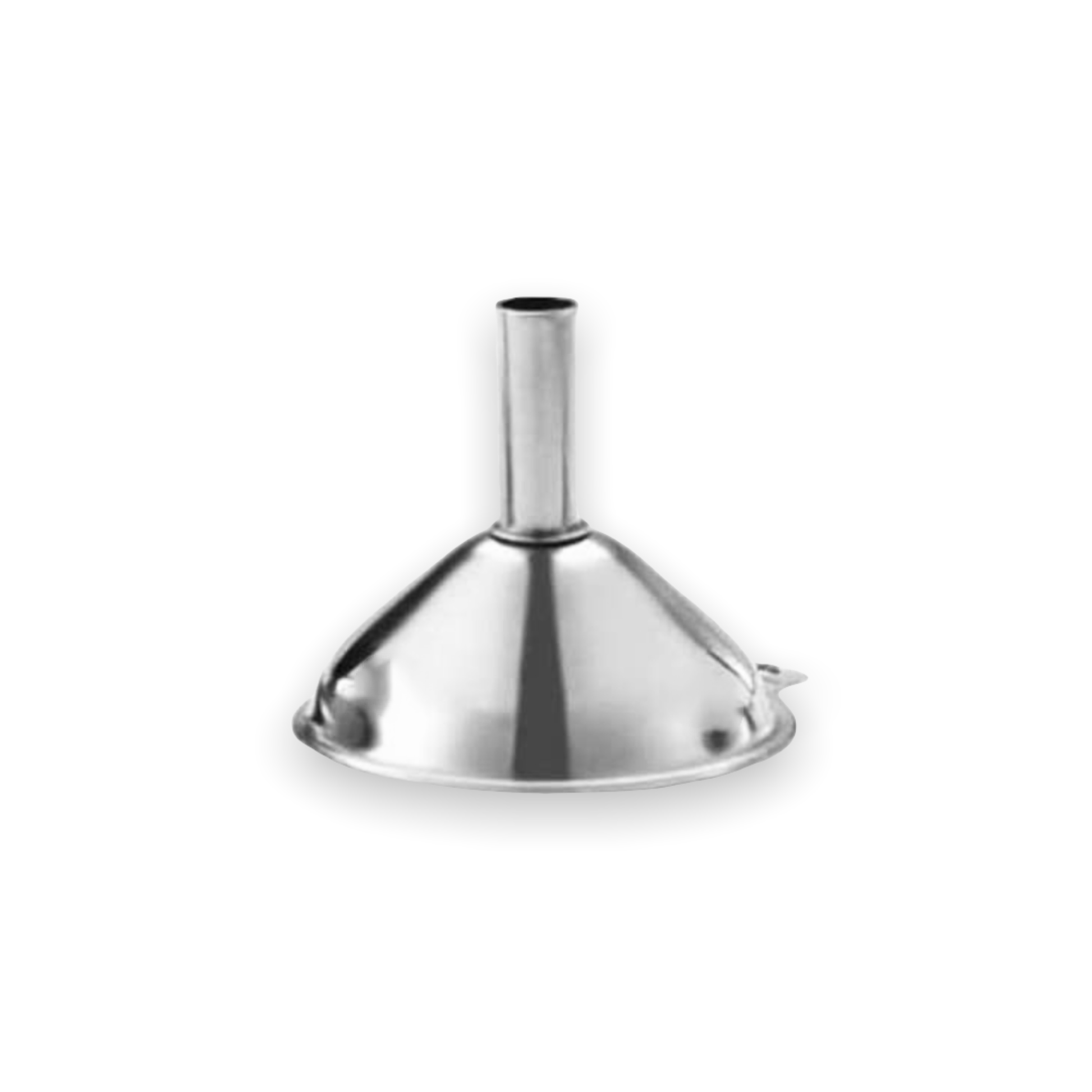 Refillism metal funnel set for home and cleaning use, featuring various sizes for pouring liquids and transferring substances.
