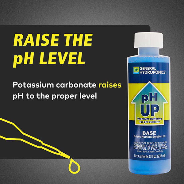 General Hydroponics pH Control Kit by Perris Hydroponics with pH up, pH down solutions and testing indicators for hydroponic systems.