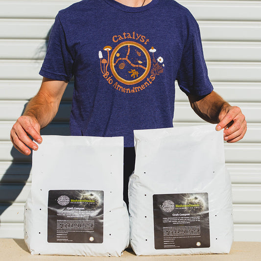 Grow Organic Catalyst Craft Compost fertilizer bag, 1-4 cubic foot, organic fertilizer for healthy plant growth.