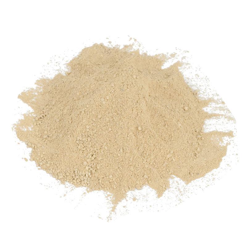 Grow Organic Calphos Soft Rock Phosphate fertilizer in a 25 lb bag, used for enriching soil with natural phosphate minerals.