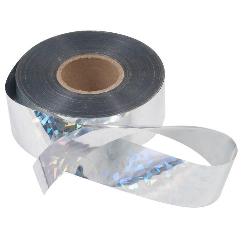 Rainbow Bird Scare Tape by Grow Organic, 500-foot roll, used for pest control to deter birds with colorful reflective tape.