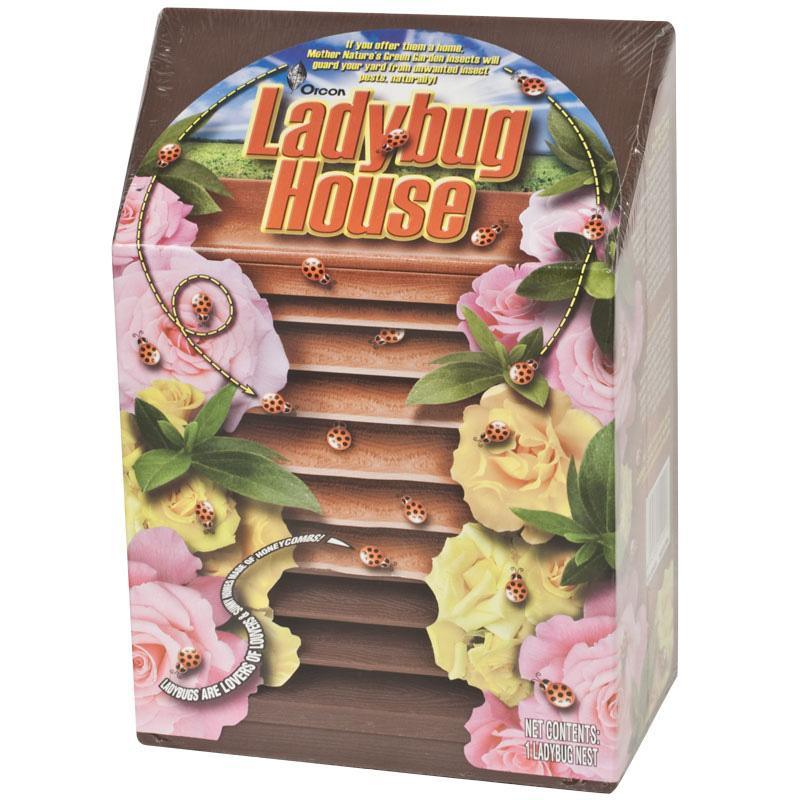 Grow Organic Ladybug House for pest control, natural ladybug habitat to attract beneficial insects to your garden.