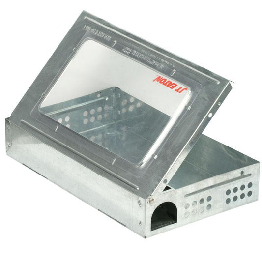 Multiple Catch Mouse Trap by Grow Organic featuring a window for pest control and humane mouse trapping.