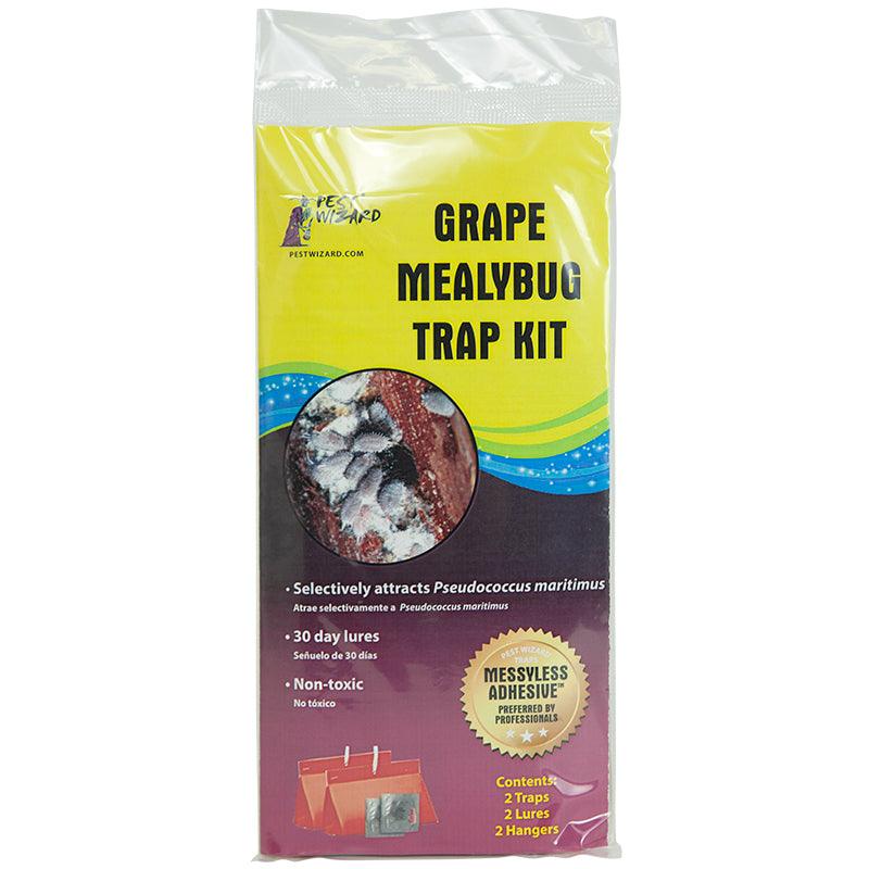 Grow Organic Pest Wizard Grape Mealybug Trap Kit for pest control, featuring sticky traps to manage grapevine mealybugs effectively.
