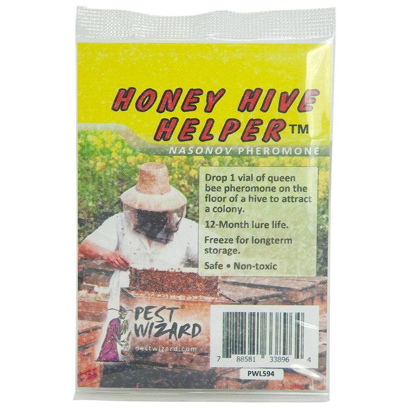 Grow Organic Pest Wizard Honey Hive Helper Lure 3-pack for pest control, featuring natural honey scent to attract pests.
