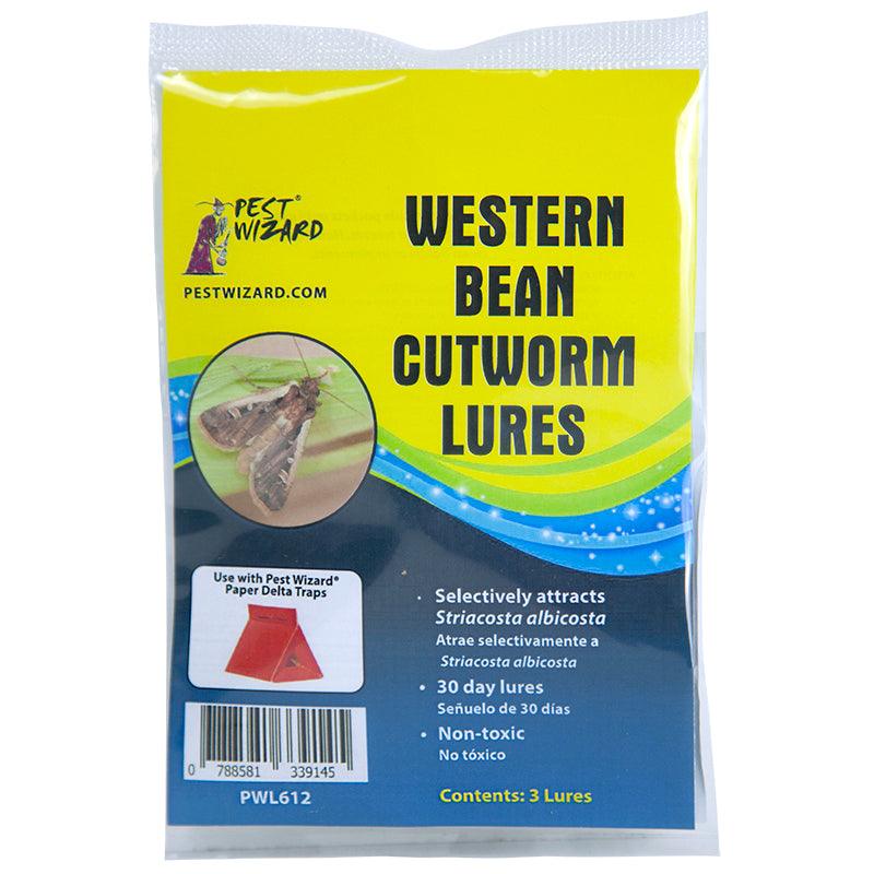 Grow Organic Pest Wizard Western Bean Cutworm Lure 3-pack for effective pest control in crops.