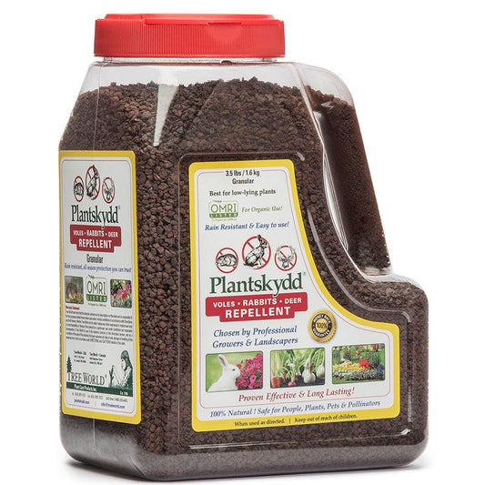 Plantskydd Rabbit and Small Animal Repellent by Grow Organic, 3.5 lb, natural pest control for protecting gardens from rabbits and small pests.