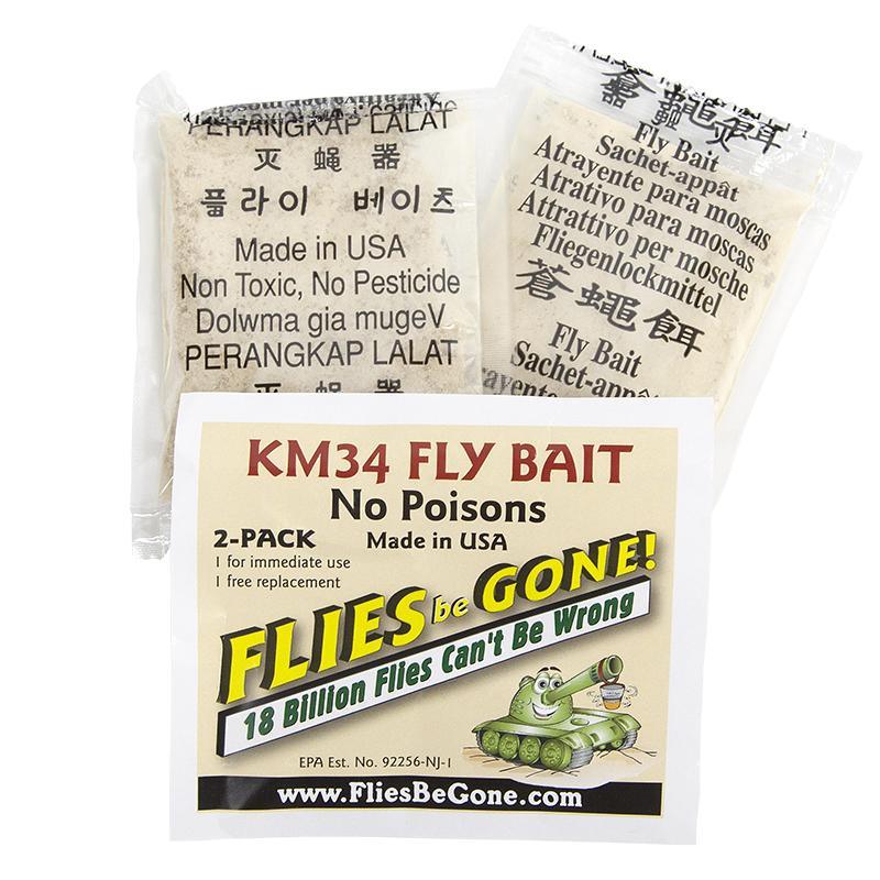 Grow Organic Refill Bait for Fly Barrel pest control, 2-pack, natural fly trap refills for effective insect management.