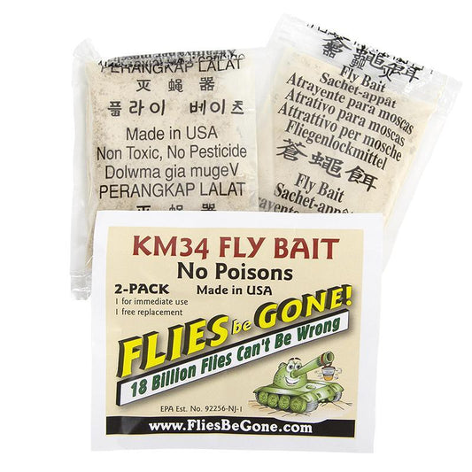Grow Organic Refill Bait for Fly Barrel pest control, 2-pack, natural fly trap refills for effective insect management.