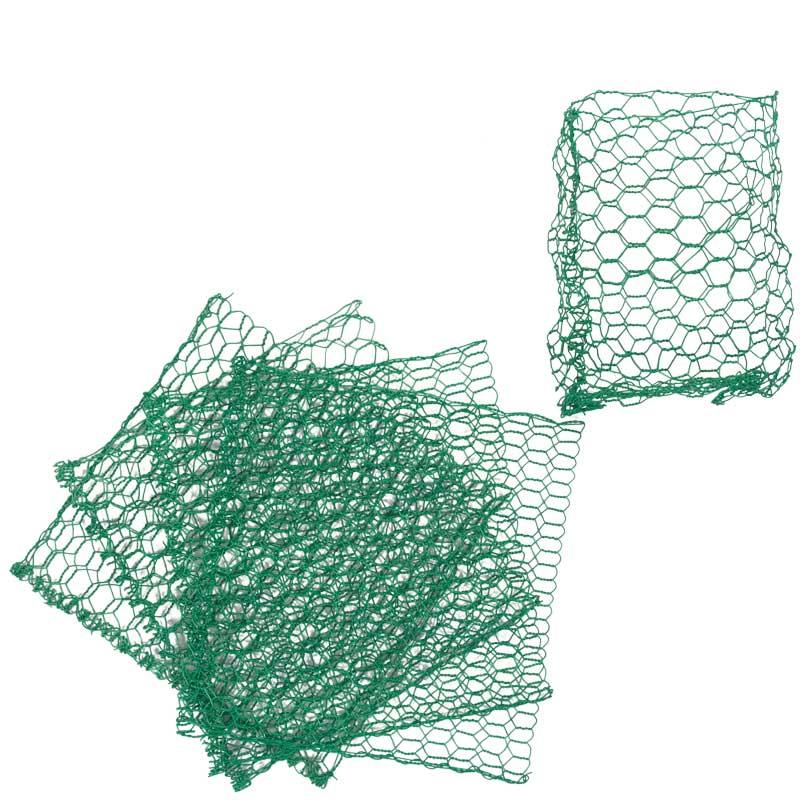 Grow Organic Root Guard Gopher Basket Mini pest control mesh, 6-pack, used for protecting plants from gophers and burrowing pests.