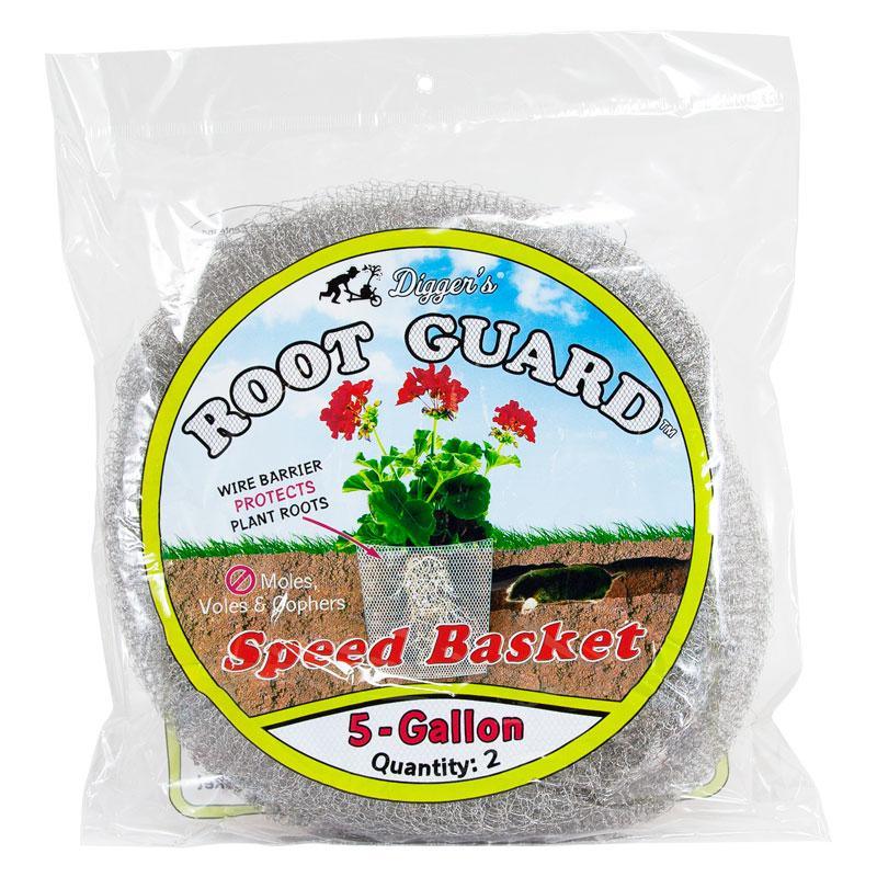Grow Organic Root Guard Speed Basket 5-gallon pest control baskets, 2-pack, designed to protect plant roots from pests.
