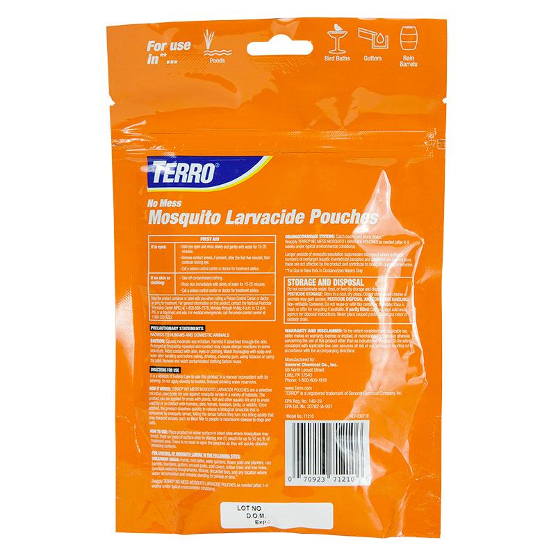 Grow Organic Terro Mosquito Larvacide Pouch, pest control product for mosquito larvae, in a pack of 10.