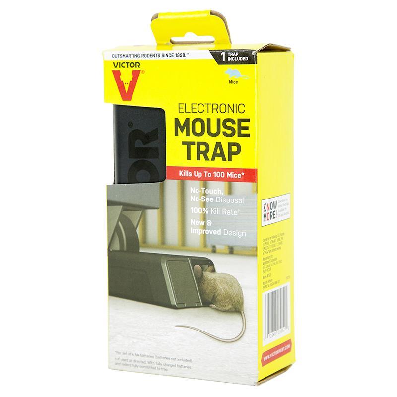 Victor Electronic Mouse Trap for pest control by Grow Organic, showing the sleek, modern design of the electronic mouse trap.