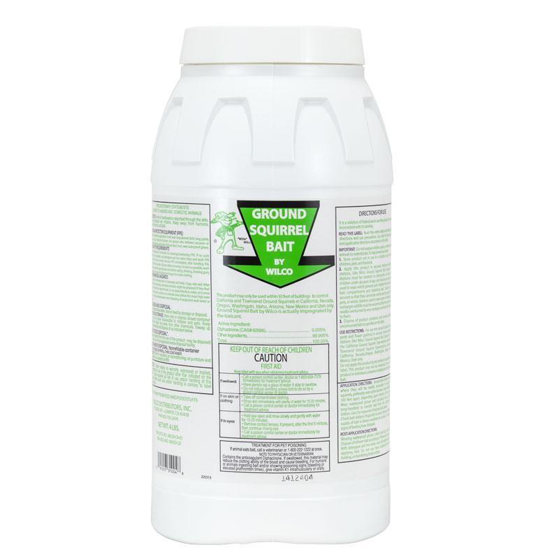 Grow Organic Wilco Ground Squirrel Bait in a 4 lb bag, pest control bait for ground squirrels and rodent prevention.