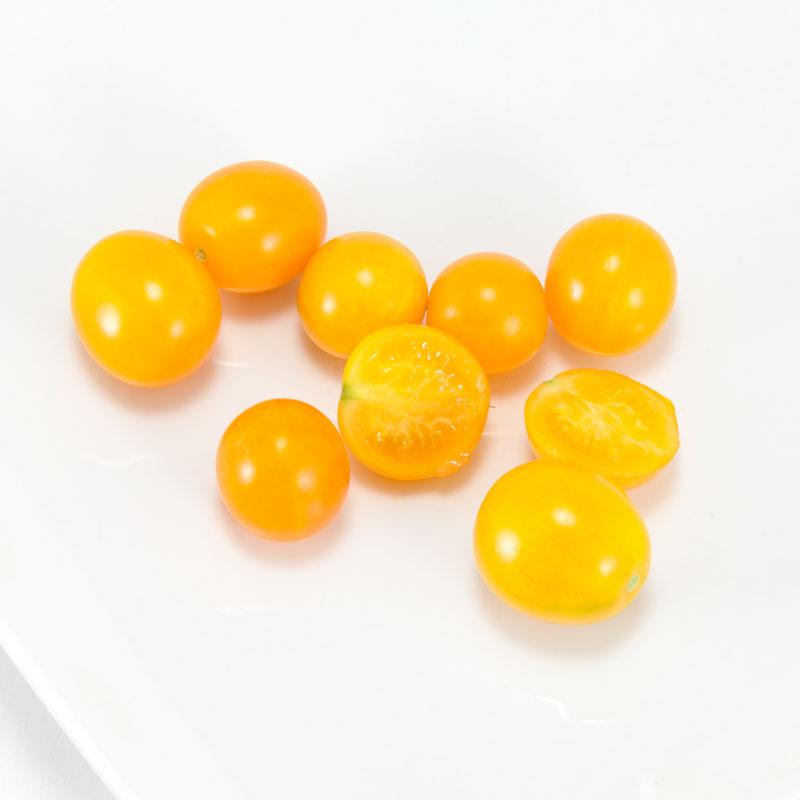 Organic Gold Nugget Tomato Seeds from Grow Organic, small vegetable seeds for home gardening, shown in the seed packet.