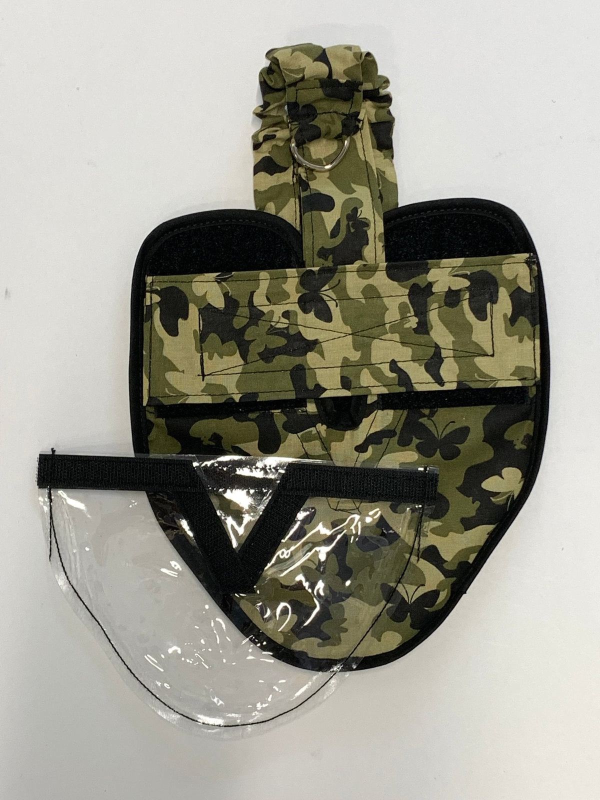 Hen Holster bird diaper and harness for chickens, ducks, pigeons, and geese with removable vinyl liner, made by Crazy K Farm Pet and Poultry