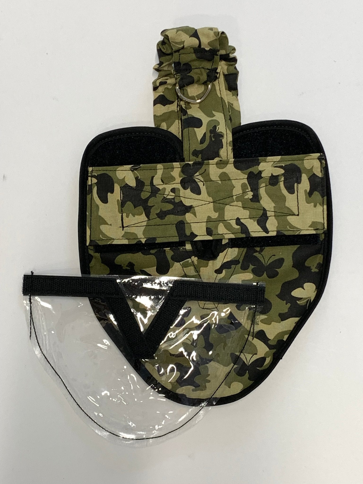 Crazy K Farm Pet and Poultry hen holster bird diaper with removable vinyl liner, suitable for pigeon, chicken, duck, and goose.