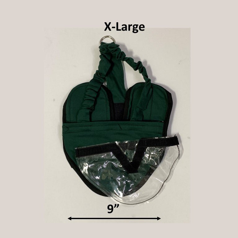 Hen Holster bird diaper harness for pigeons, chickens, ducks, and geese with removable vinyl liner, made in the USA by Crazy K Farm.