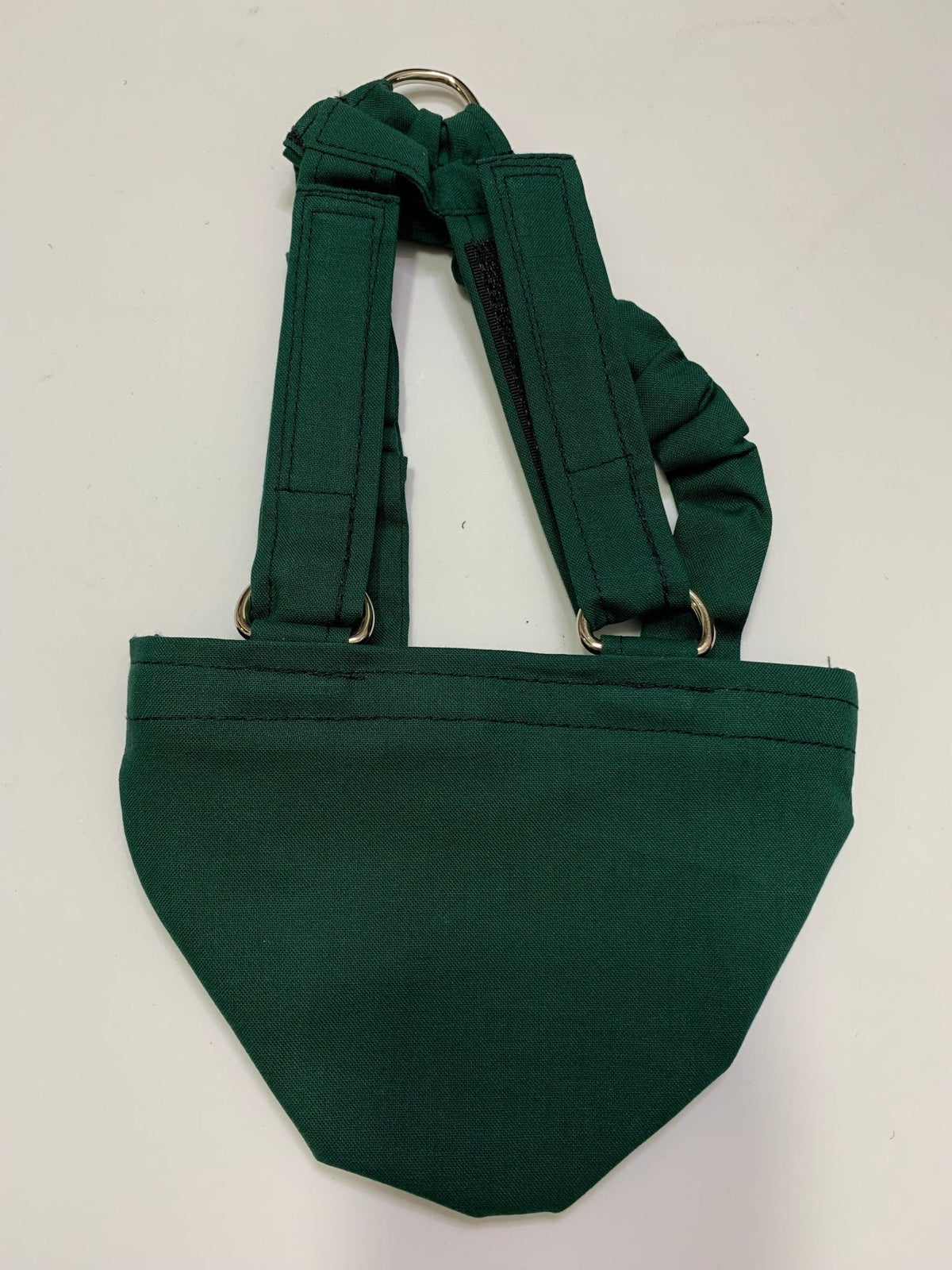 Hen Holster bird diaper and harness for pigeons, chickens, ducks, and geese with removable vinyl liner, made by Crazy K Farm.