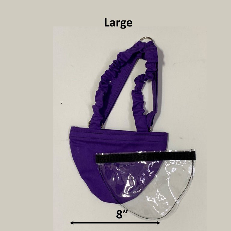 Hen Holster bird diaper and harness for pigeon, chicken, duck, and goose with removable vinyl liner, made by Crazy K Farm Pet and Poultry.