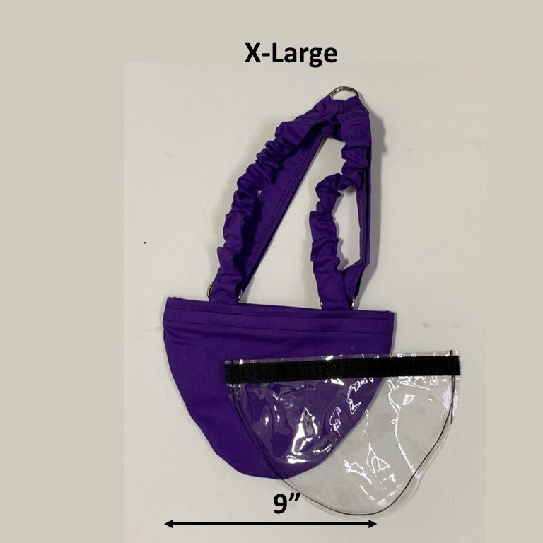 Crazy K Farm bird diaper and harness for pigeons, chickens, and ducks with removable vinyl liner, made in the USA.