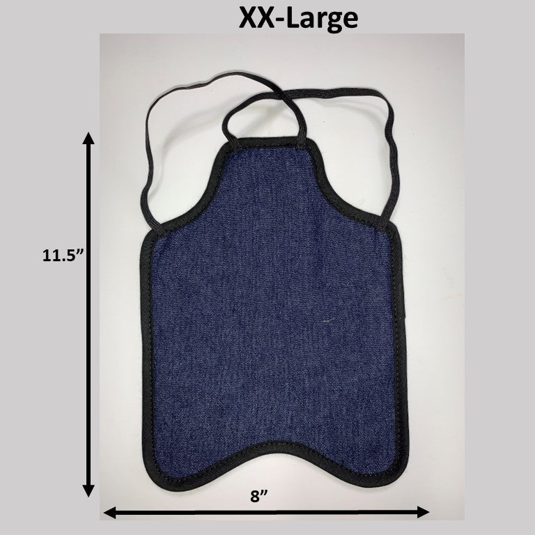 Crazy K Farm Hen Saver chicken apron with shoulder protectors, made in the USA, designed to shield hens from feather pecking and injuries.