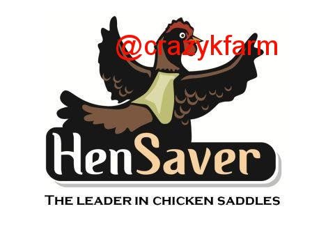 Crazy K Farm Hen Saver chicken saddle for hens, made in the USA, offers protection and comfort for hens during molting or outdoor activities.