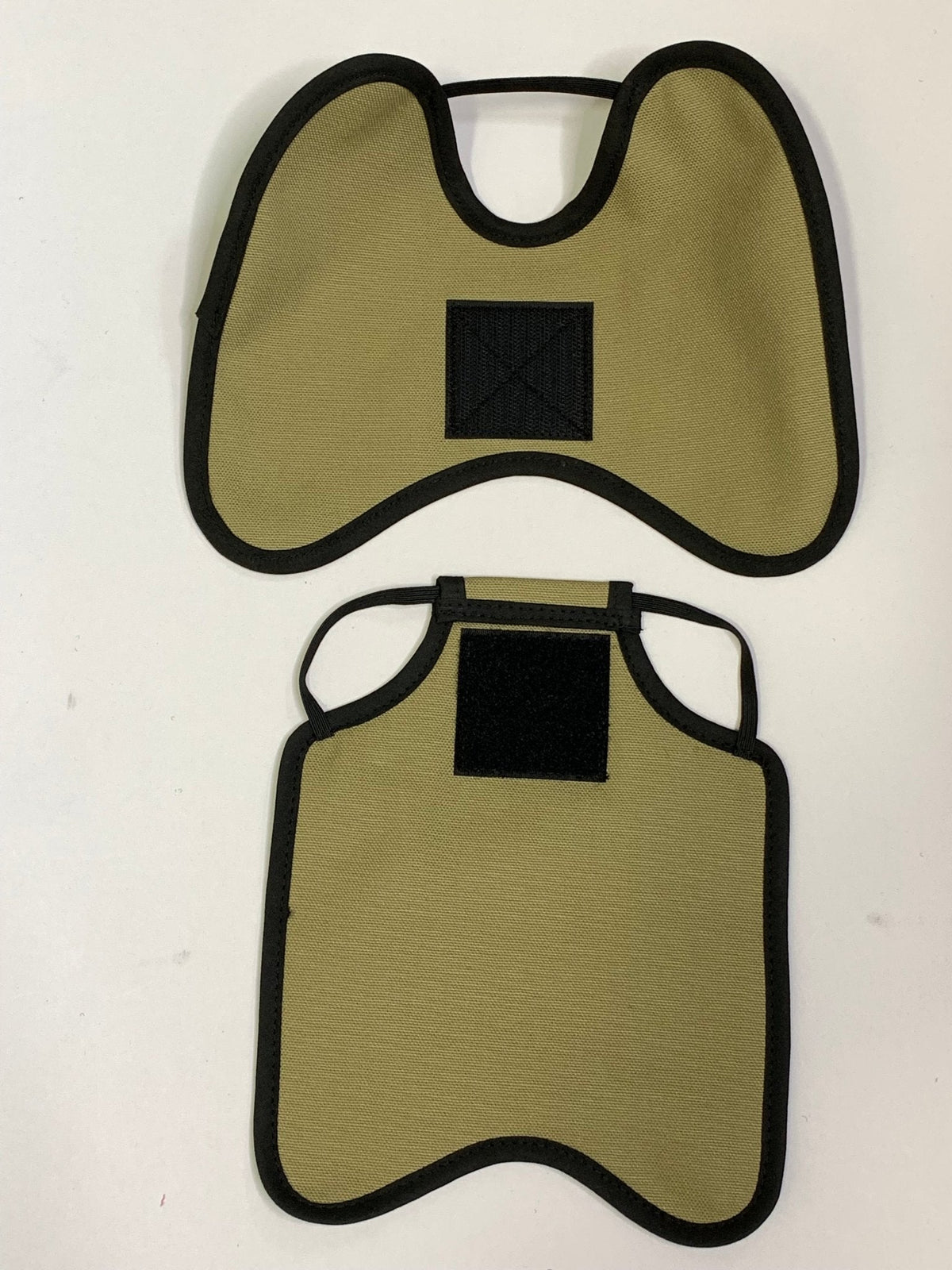 Crazy K Farm Pet and Poultry Hen Saver chicken apron with shoulder protectors, designed to shield hens from injuries.