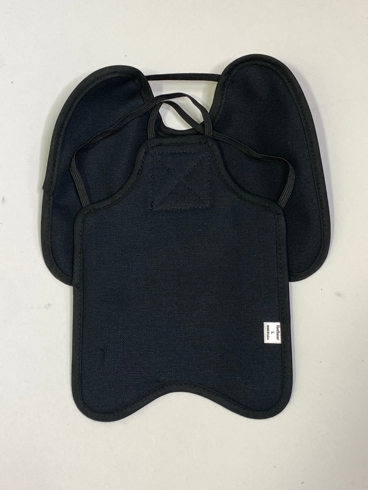 Crazy K Farm Hen Saver chicken apron with shoulder protectors, designed to shield hens from injury and pecking.