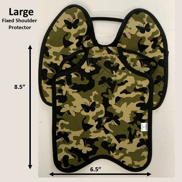 Crazy K Farm Pet and Poultry Hen Saver chicken apron with shoulder protectors, designed to protect hens from pecking injuries.