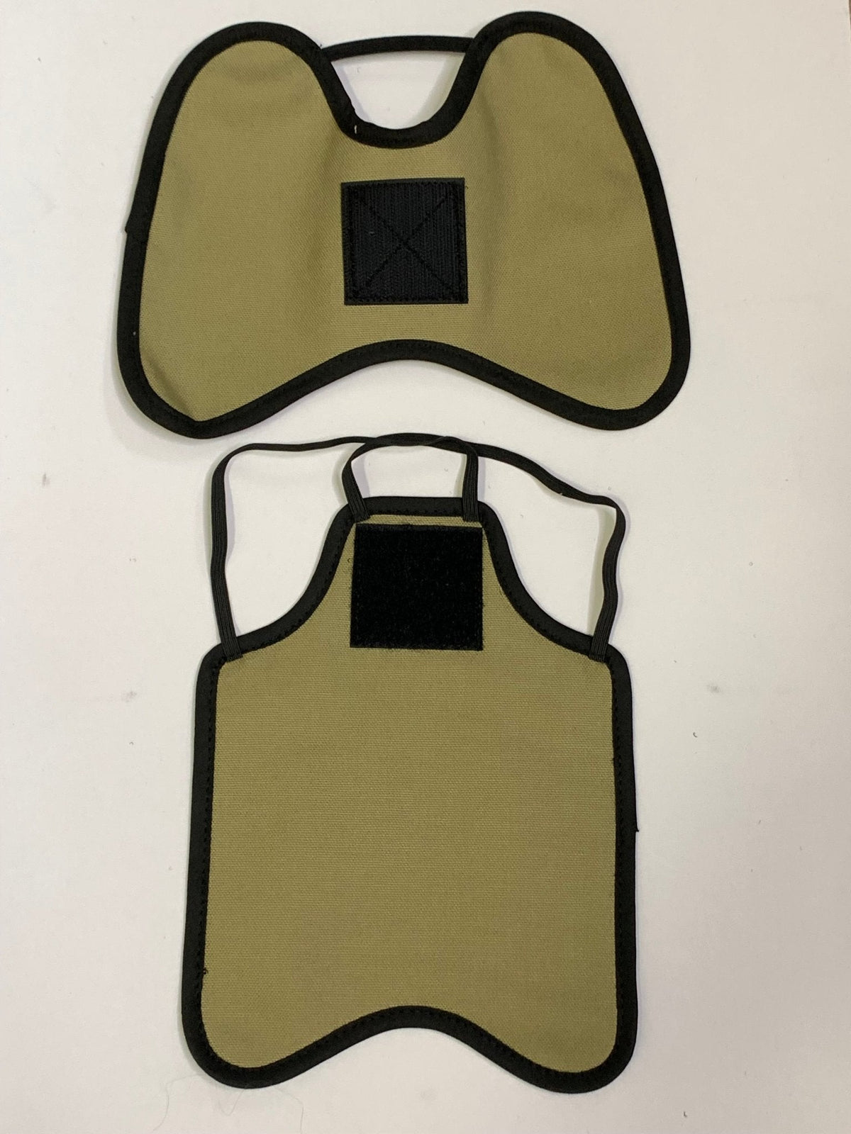 Crazy K Farm Pet and Poultry Hen Saver chicken apron with shoulder protectors, designed to shield hens from pecking injuries.