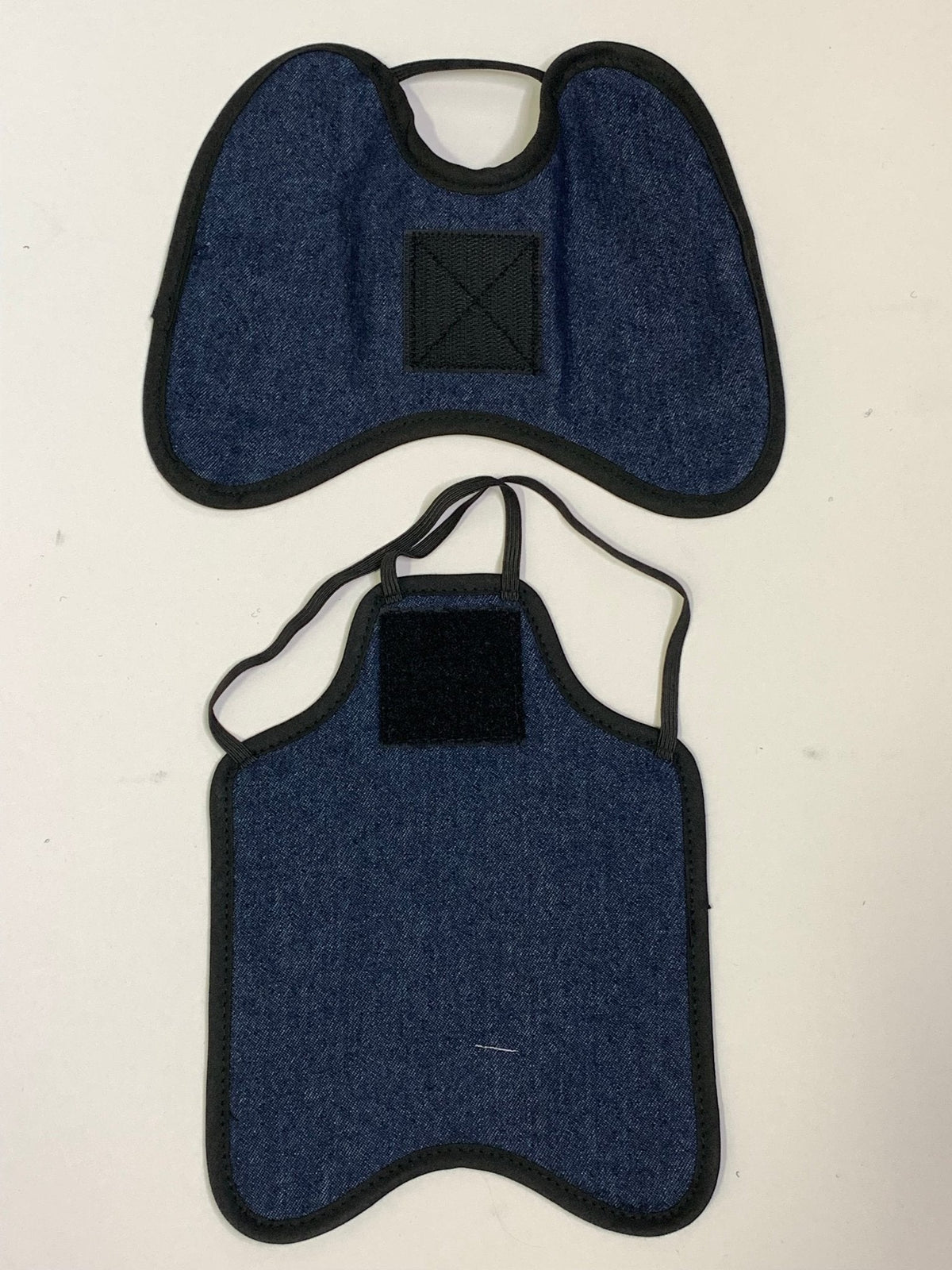 Crazy K Farm Hen Saver chicken apron with shoulder protectors, designed to shield hens from pecking and injury.