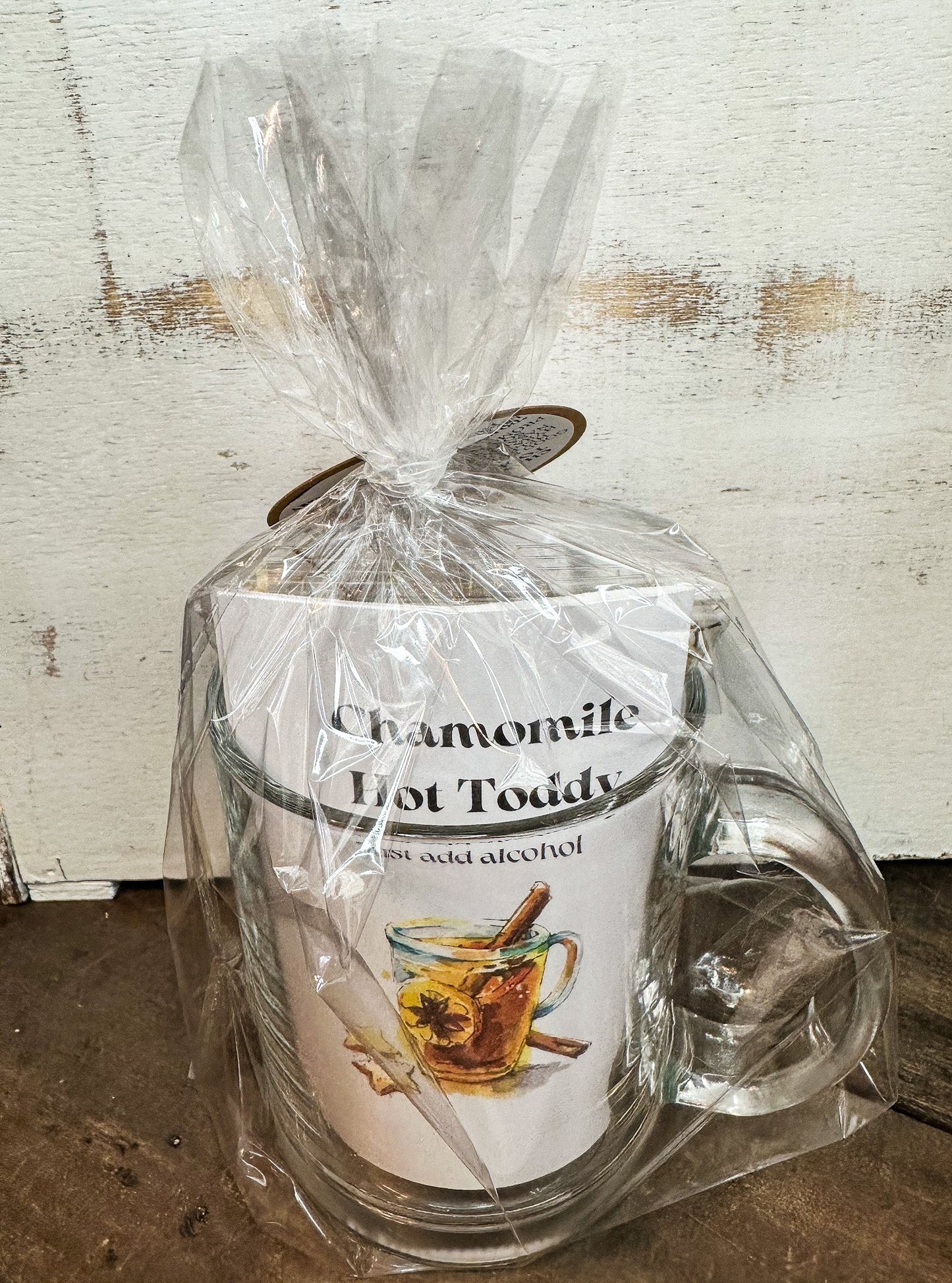 Herbalroseapothecary Chamomile Hot Toddy Gift Set with herbal tea and mint, perfect for soothing relaxation and gift-giving.