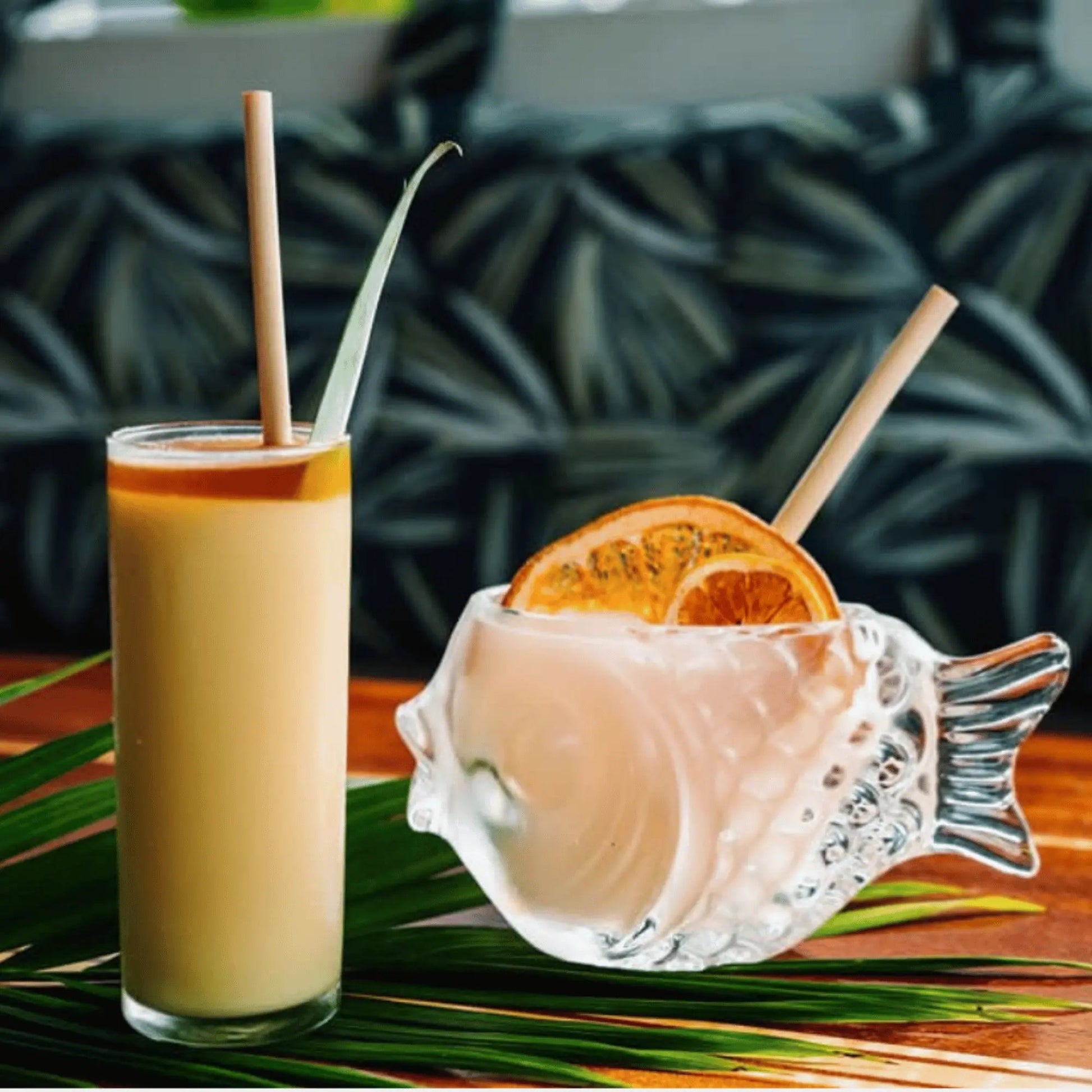 Holy City Straw Company 7.9-inch jumbo reed drinking straws for eco-friendly beverages and sustainable sipping.