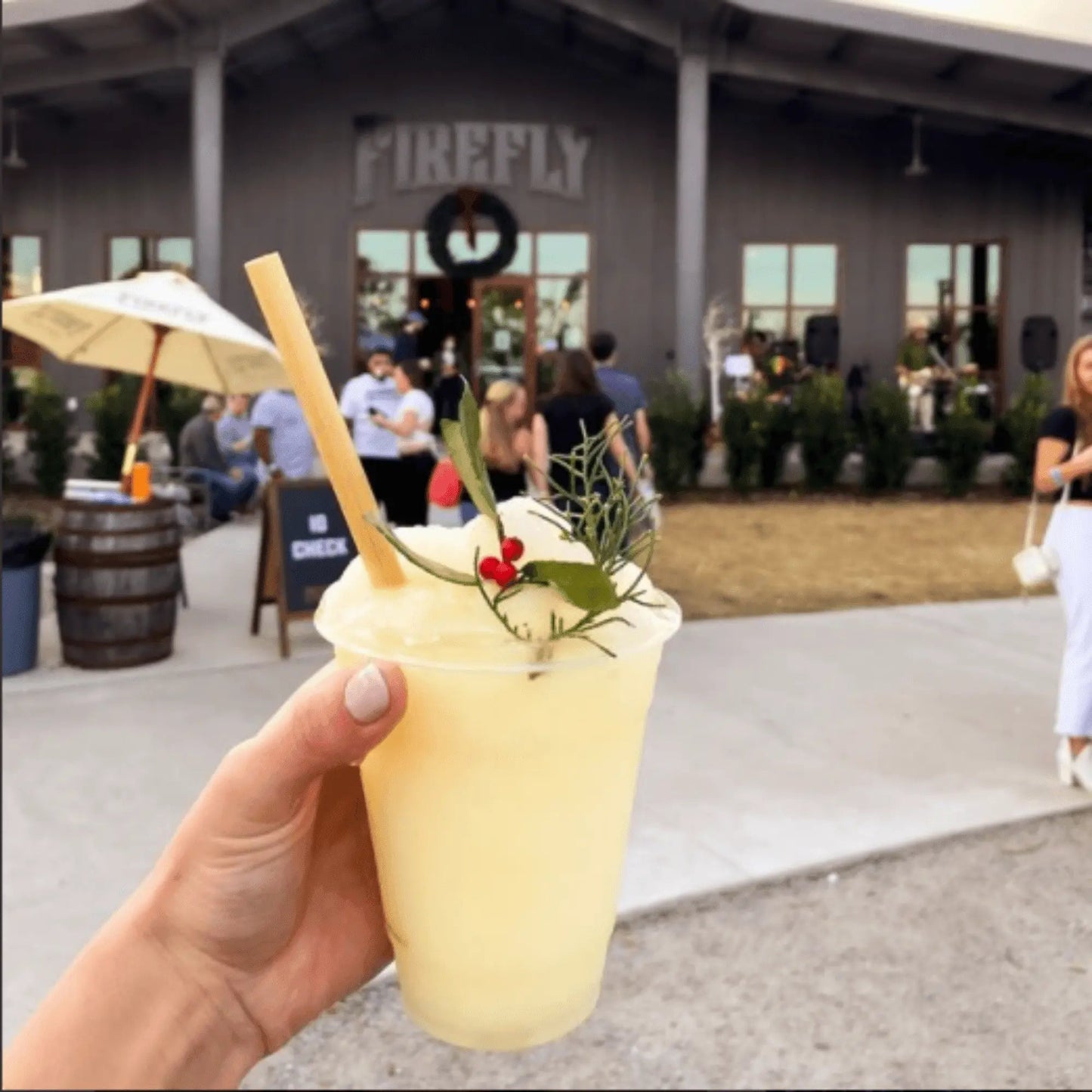 Holy City Straw Company 7.9-inch jumbo reed drinking straws for eco-friendly beverages and sustainable sipping.