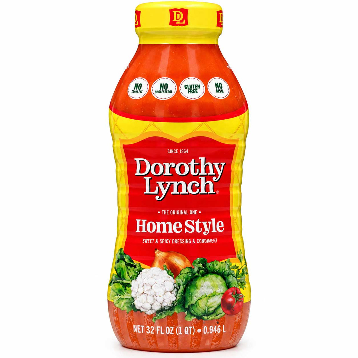 Homestyle Dorothy Lynch salad dressing in a 32 oz bottle, gluten-free, from BuyNebraska.com, with a classic creamy texture and label.