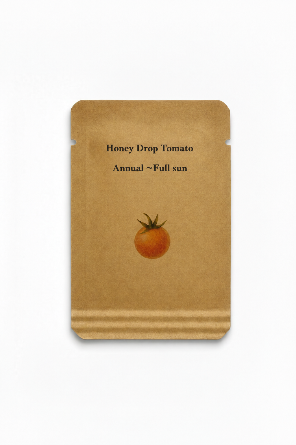 Honey Drop Tomato Seeds packet showing heirloom sweet yellow cherry tomato seeds from Steep Hill Garden.
