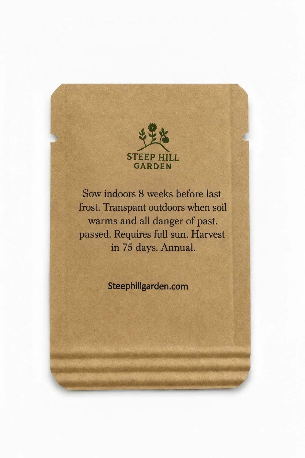 Packet of Honey Drop Tomato Seeds by Steep Hill Garden, heirloom sweet yellow cherry tomato seeds for planting.