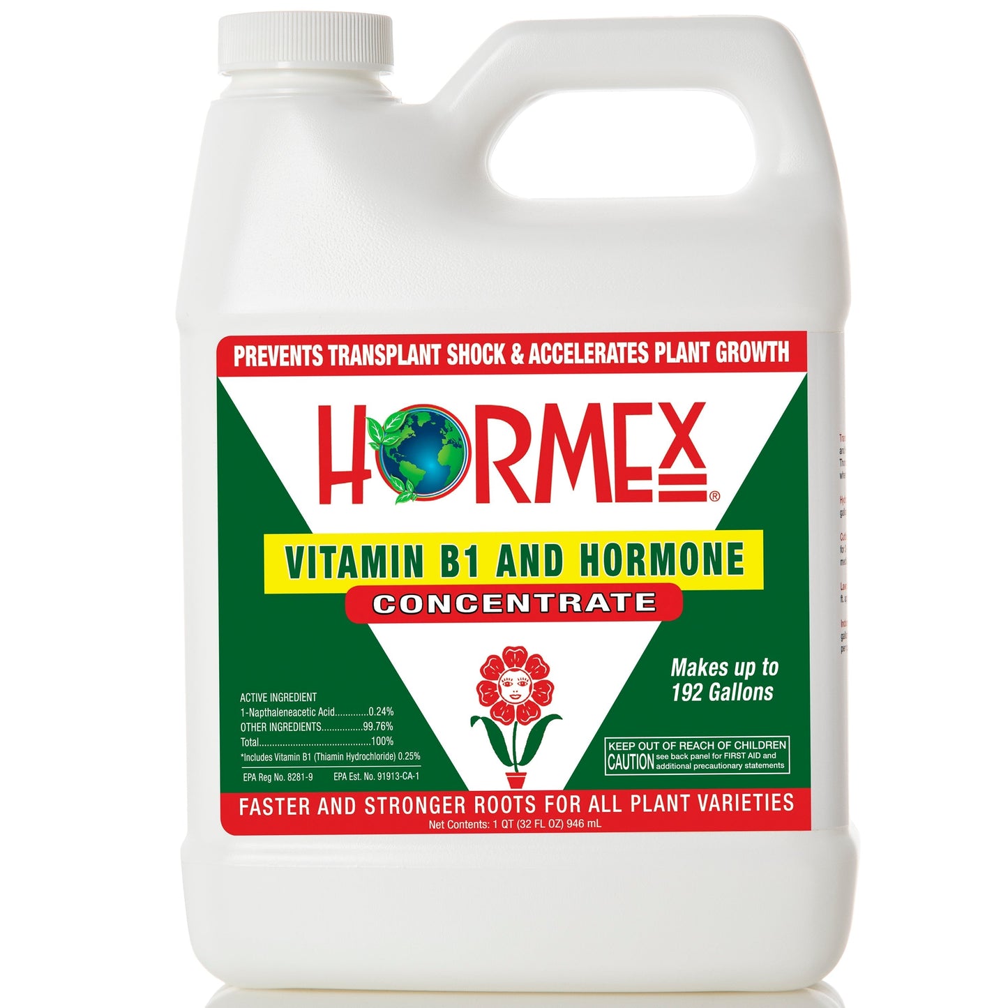 HORMEX Rooting Hormone Concentrate with B1 for plant root growth, suitable for hydroponics, houseplants, gardens, trees, fruits, and vegetables.