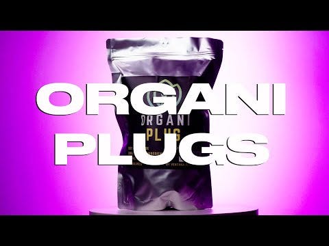 GrowersHouse OrganiPlug seed and cutting plugs in a pre-filled tray with 50 plugs, ideal for propagation and starting plants.