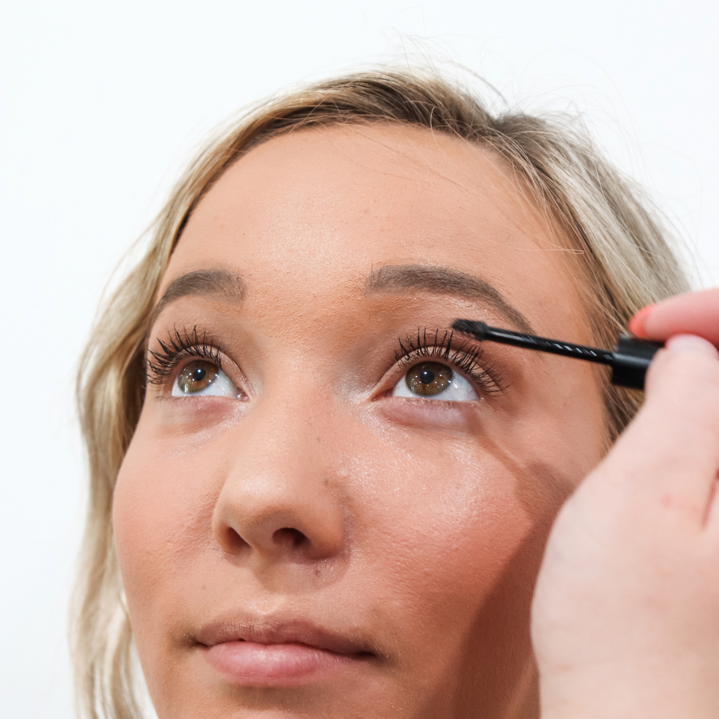 Taylor Made Organics Invisible Gel for shaping brows and lashes, clear, lightweight brow and lash gel with natural finish.