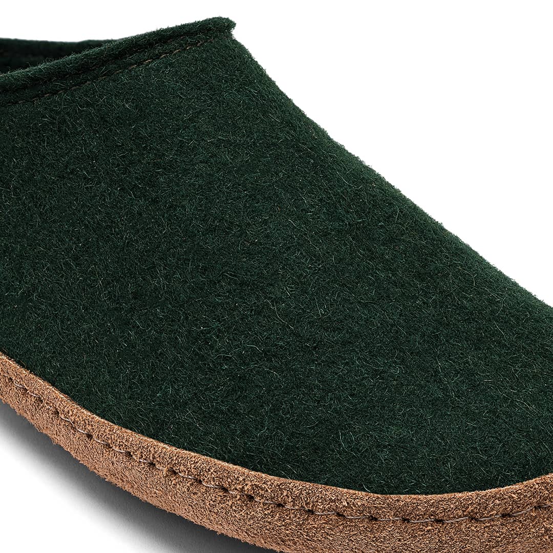 Kyrgies indoor wool slides in neutral tones, featuring soft wool upper and slip-on design for comfortable indoor wear.