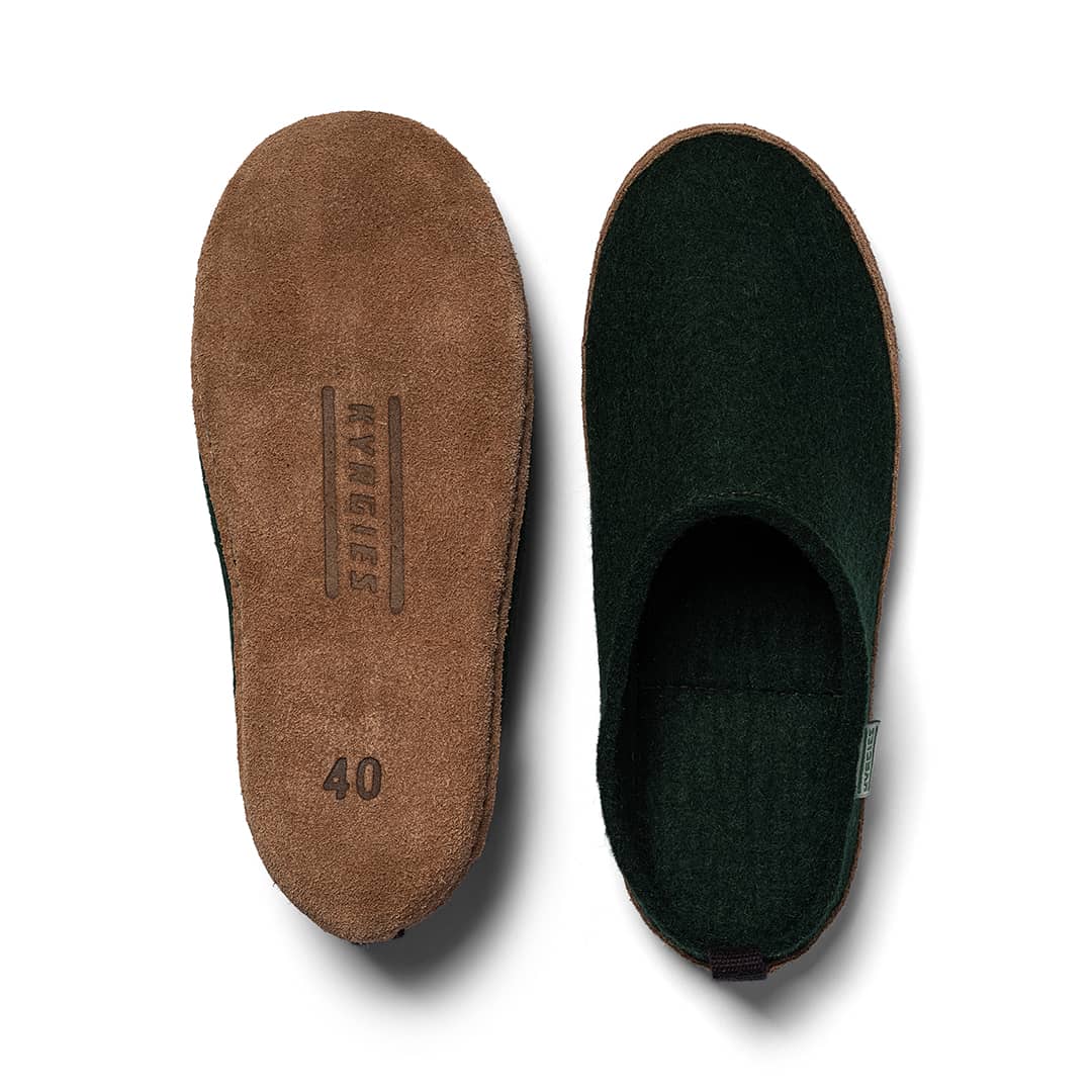 Kyrgies indoor wool slides featuring soft wool material, comfortable slip-on design, and cozy slippers for indoor wear.