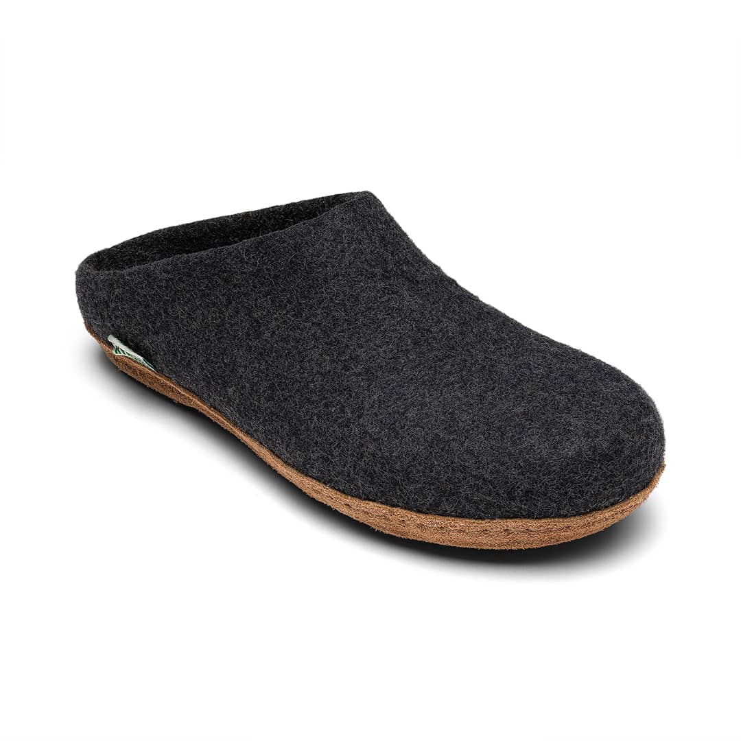 Kyrgies Molded Sole Low Back slippers with molded sole design, featuring a low back style in soft, comfortable material.